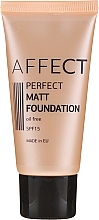 Парфумерія, косметика Матувальний тональний крем для обличчя - Affect Cosmetics Perfect Matt Foundation