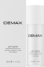 Заполняющий пептидный крем под глаза - Demax Lift Activ Eye Defense Cream Peptide Solution — фото N2