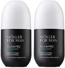 Парфумерія, косметика Набір - Anne Moller Flashtec For Man Triple Action Deo Control (2 х deo/75ml)