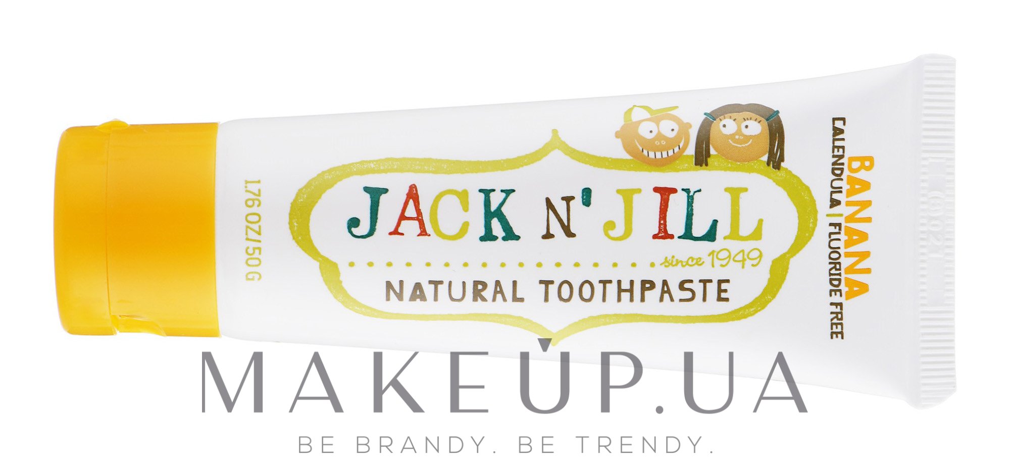 Дитяча зубна паста з календулою, зі смаком банана - Jack N' Jill — фото 50g