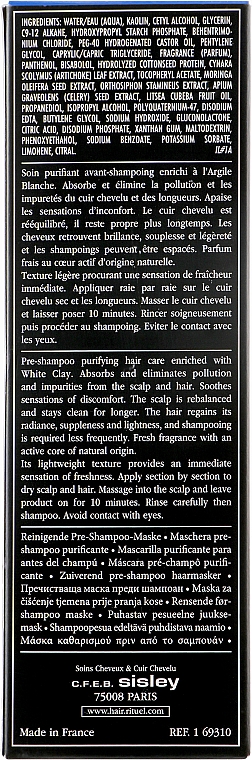 Очищающая маска с белой глиной - Sisley Hair Rituel By Sisley — фото N3