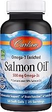 Парфумерія, косметика Лососева олія, капсули, 500 мг - Carlson Labs Salmon Oil and GLA