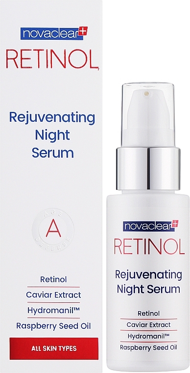 Антивікова сироватка для обличчя - Novaclear Retinol Rejuvenating Night Serum — фото N2