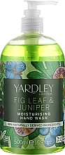 Засіб для миття рук "Fig Leaf & Juniper" - Yardley Fig Leaf & Juniper Moisturising Hand Wash — фото N1