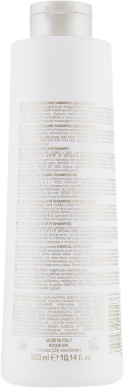 Еліксир-шампунь-кондиціонер - BBcos Kristal Evo Elixir Shampoo Conditioning — фото N2