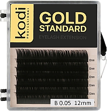 Духи, Парфюмерия, косметика Накладные ресницы Gold Standart B 0.05 (6 рядов: 12 мм) - Kodi Professional