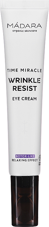Крем против морщин вокруг глаз - Madara Cosmetics Time Miracle Wrinkle Resist Eye Cream — фото N2