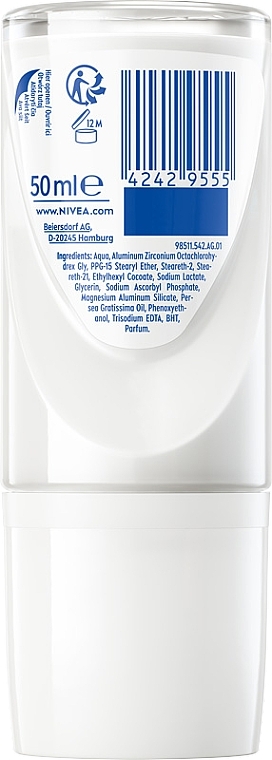 Кульковий дезодорант - NIVEA Derma Dry Control Maximum Antiperspirant — фото N2