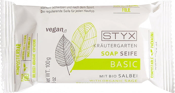 Твердое мыло "Шалфей" - Styx Naturcosmetic Sage Solid Soap — фото N1