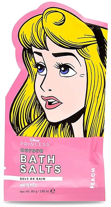 Сіль для ванни з ароматом персика "Аврора" - Mad Beauty Disney POP Princess Aurora Bath Salts — фото N1