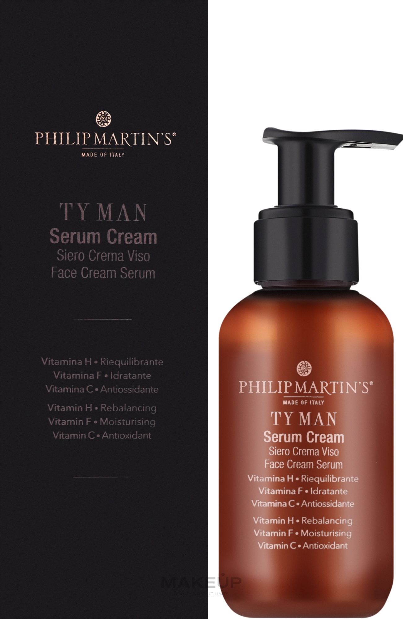 Крем-сироватка для обличчя та бороди - Philip Martin's Ty Man Serum Cream — фото 100ml