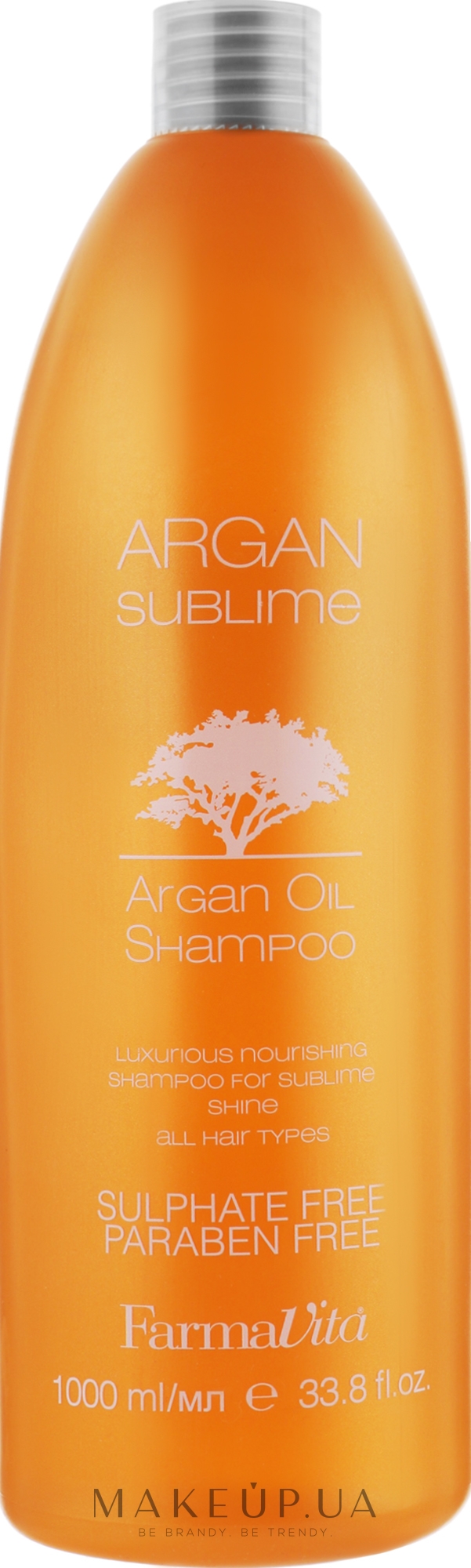 Шампунь с Аргановым маслом - Farmavita Argan Sublime Shampoo — фото 1000ml