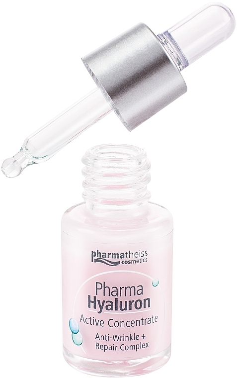 Сироватка для обличчя "Активний гіалурон + відновлення" - Pharma Hyaluron (Hyaluron) Pharmatheiss Cosmetics Active Concentrate Anti-wrinkle + Repair Complex — фото N4