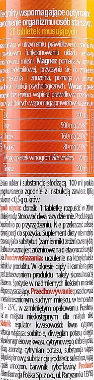 Пищевая добавка в шипучих таблетках - Aflofarm Hydrooptima Senior — фото N2