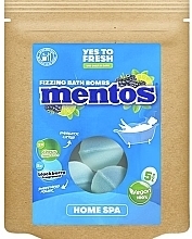 Шипучая бомбочка для ванны "Ежевика и цитрусовые" - Mentos Fizzing Bath Bombs Blackberry and Citrus — фото N1