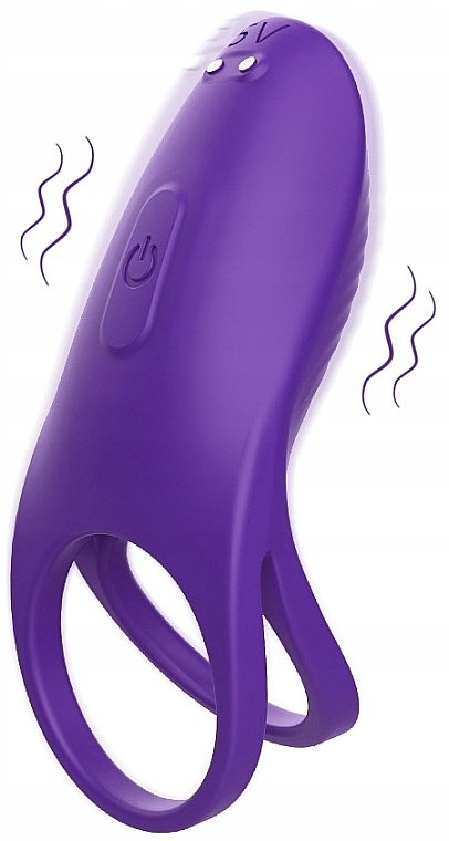Виброкольцо с пультом, фиолетовое - Amzing Toy Trap-RT Violet — фото N1