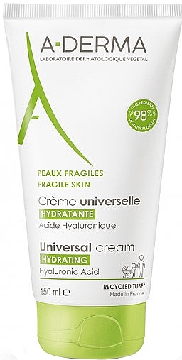Універсальний крем з гіалуроновою кислотою - A-Derma Universal Hydrating Cream — фото N1