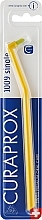 Монопучковая зубная щетка "Single CS 1009", желтая с салатовым - Curaprox — фото N1