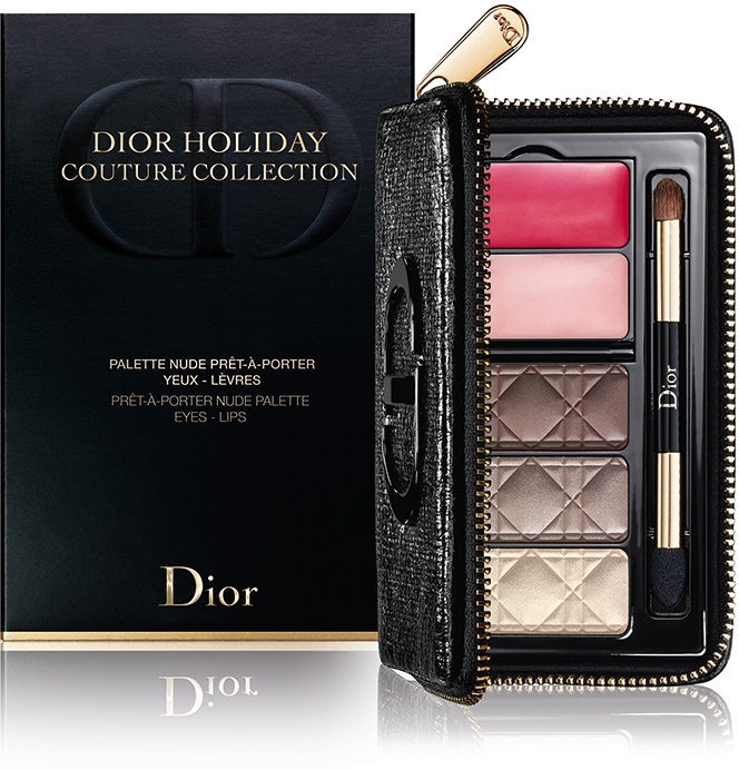 Палетка для макияжа глаз и губ - Dior Holiday Couture Collection 2015 Pret-a-Porter Nude Palette