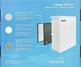 Фильтр для очистителя воздуха, 3-ступенчатый - Levoit Air Cleaner Filter LV-PUR131 True HEPA 3-Stage Original Filter — фото N2