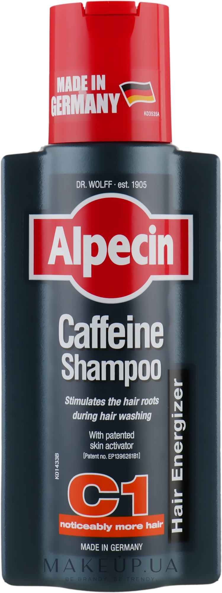 Шампунь с кофеином от выпадения волос - Alpecin C1 Caffeine Shampoo — фото 250ml