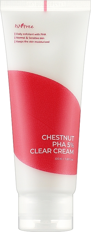 Крем ексфоліювальний з PHA-кислотою - IsNtree Chestnut PHA 5% Clear Cream — фото N1