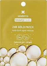 Гидрогелевые патчи для глаз - SesDerma Laboratories Beauty Treats 24k Gold Eye Patch — фото N1