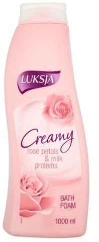 Пена для ванны - Luksja Creamy Rose Petals & Milk Proteins Bath Foam — фото N1