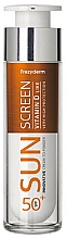 Солнцезащитный крем для лица - Frezyderm Sun Screen Vitamin D Like Skin Benefits Cream to Powder SPF50+ — фото N1