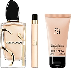 Giorgio Armani Si - Набор (edp/100ml + b/lot/50ml + edp/10ml) — фото N3