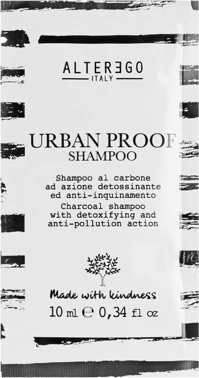 Шампунь с углем для всех типов волос - Alter Ego Urban Proof Shampoo (пробник) — фото N1