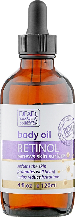 Олія для тіла з мінералами Мертвого моря і ретинолом - Dead Sea Collection Retinol Body Oil