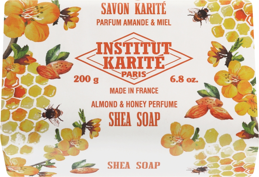 Мыло "Миндаль и мед" - Institut Karite Almond and Honey Shea Soap — фото N2
