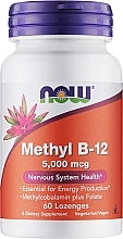 Диетическая добавка, леденцы - Now Foods Methyl B-12 5000 Mcg — фото N1