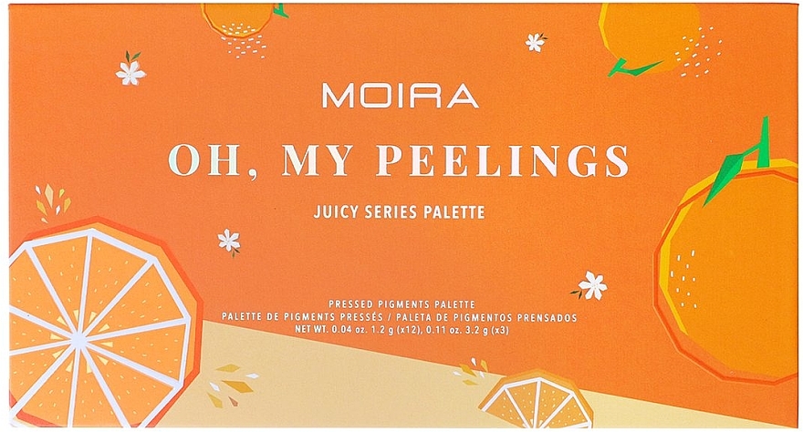 Палетка тіней для повік - Moira Oh, My Peelings Pressed Pigments Palette — фото N2