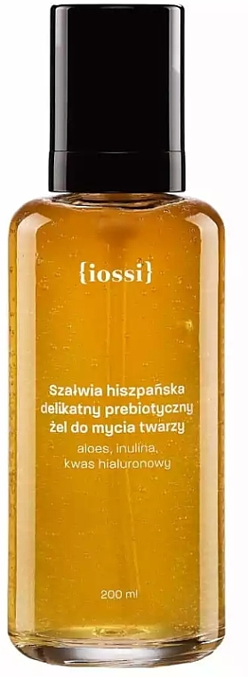 Пребиотический очищающий гель для лица с испанским шалфеем - Iossi — фото N1