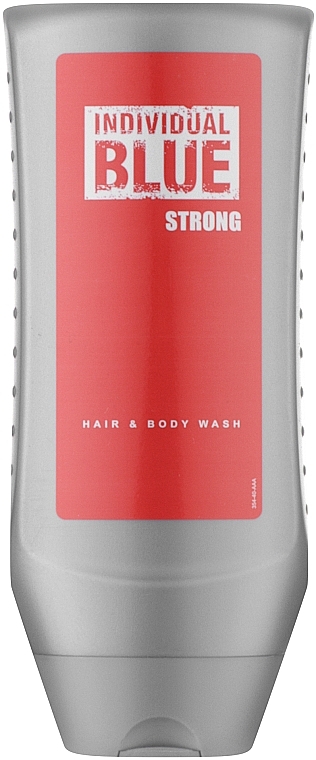 Avon Individual Blue Strong Hair & Body Wash - Гель для мытья волос и тела — фото N1