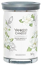 Ароматическая свеча на подставке "Белая гардения", 2 фитиля - Yankee Candle White Gardenia Tumbler — фото N1