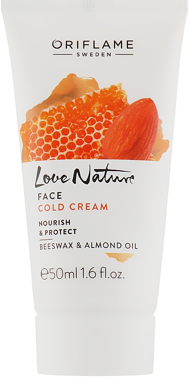 Защитный крем для лица "Пчелиный воск и миндаль" - Oriflame Love Nature Face Cold Cream