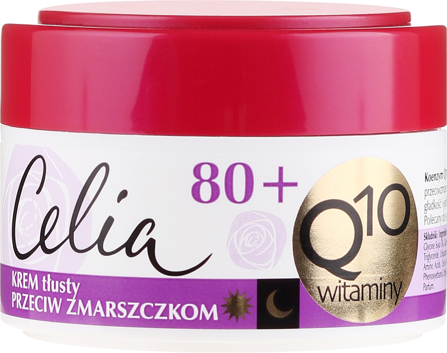Насыщенный крем от морщин "Витаминный" - Celia Q10 Face Cream 80+ — фото N1