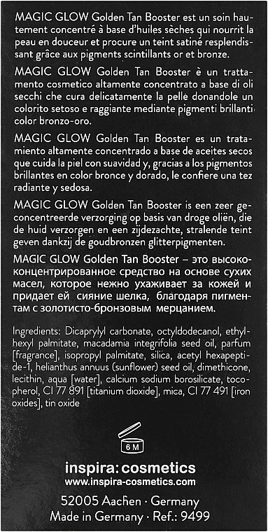 Сыворотка с шиммером для тела - Inspira:cosmetics Skin Accents Magic Glow Golden Booster — фото N3