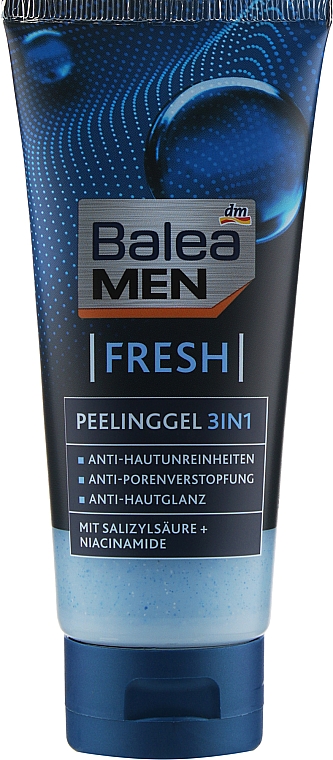 Гель-пилинг 3в1 - Balea Men Fresh Peeling Gel — фото N1