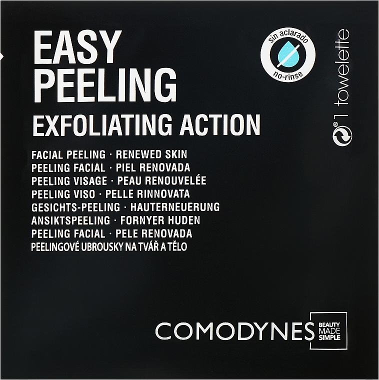 УЦІНКА Серветки для обличчя з ефектом ексфоліації - Comodynes Easy Peeling * — фото N1