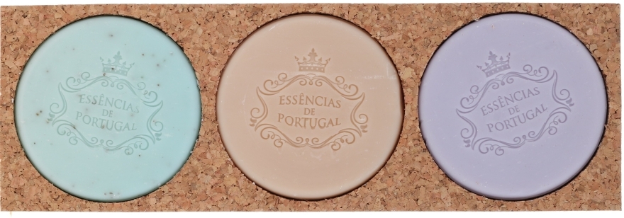 Набор натурального мыла «Лаванда. Фиалка. Фрукты» - Essencias De Portugal Senses (soap/3x50g) — фото N1