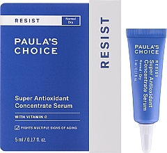 Антиоксидантна сироватка з вітаміном С для обличчя - Paula's Choice Resist Anti-Aging Super Antioxidant Concentrate Serum Travel Size — фото N2