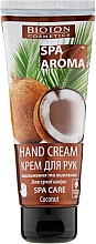 Крем для рук з кокосовою олією "Spa-догляд" - Bioton Cosmetics Spa & Aroma Coconut Hand Cream — фото N1