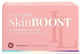 Пищевая добавка для кожи, волос и ногтей, капсулы - Instalash Skinboost Supplement — фото N1