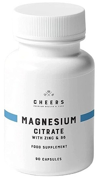 Харчова добавка для підтримки кісткової та нервової систем - Cheers Magnesium Citrate — фото N1