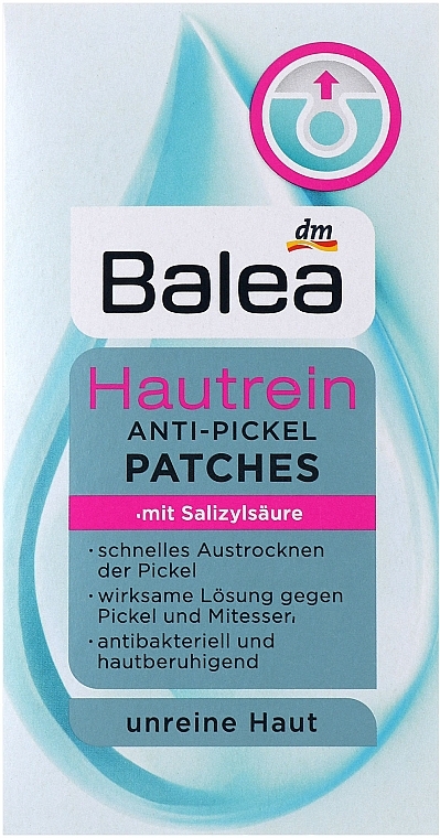 Патчи против прыщей - Balea Hautrein Anti-Pickel Patches — фото N2