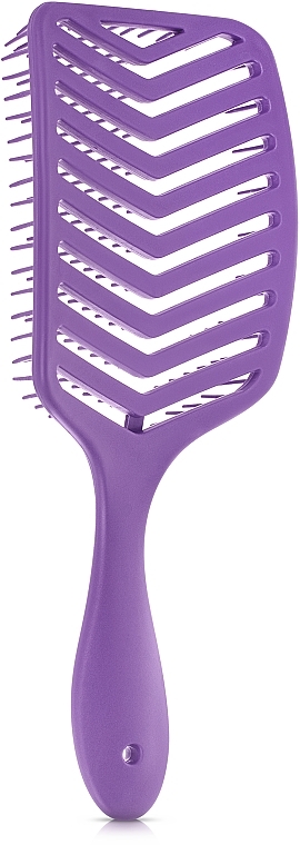 Продувна щітка для волосся, фіолетова - MAKEUP Massage Air Hair Brush Purple — фото N2